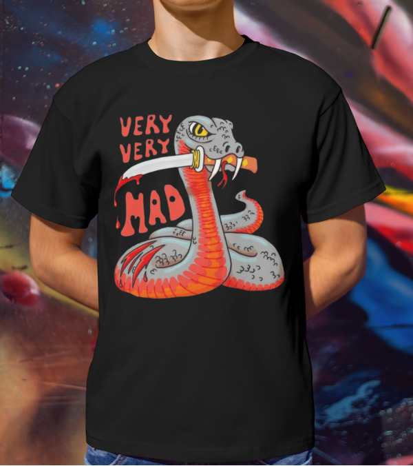 Very Very Mad Snake With Knife T-Shirt