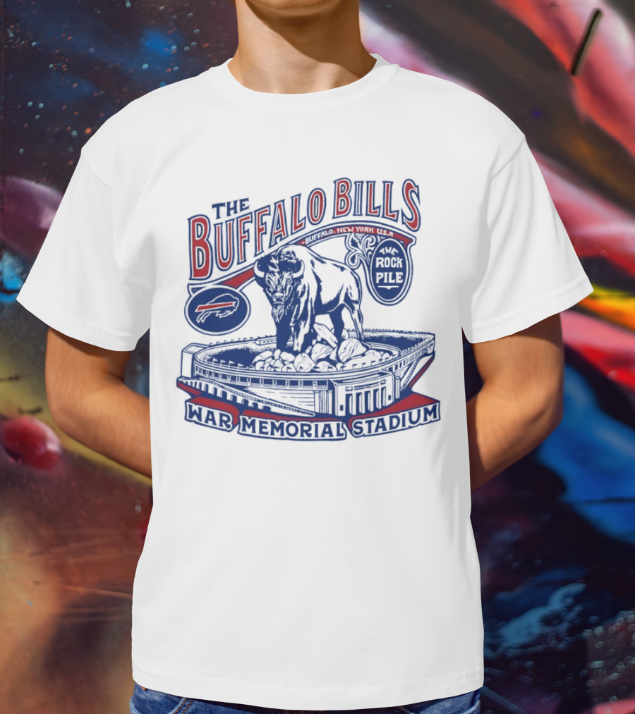 The Buffalo Bills War Memorial Stadium Rockpile New York NFL Iconic Buffalo T-Shirt