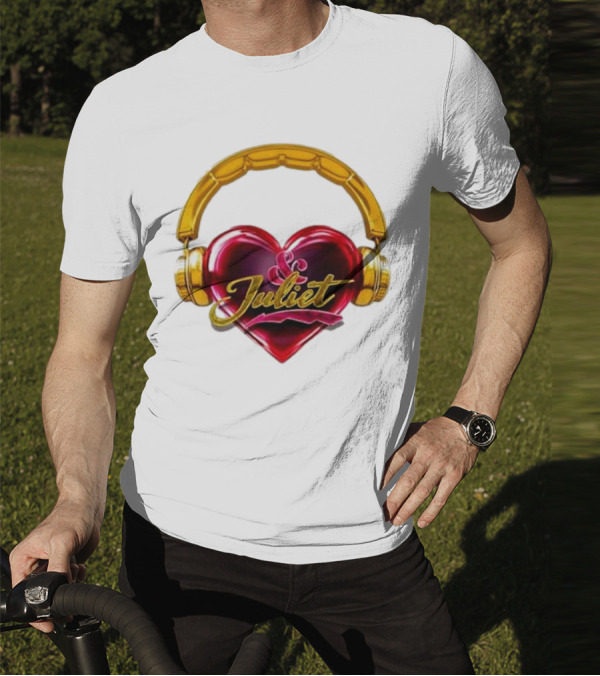Broadway Juliet Heart Headphones T-Shirt