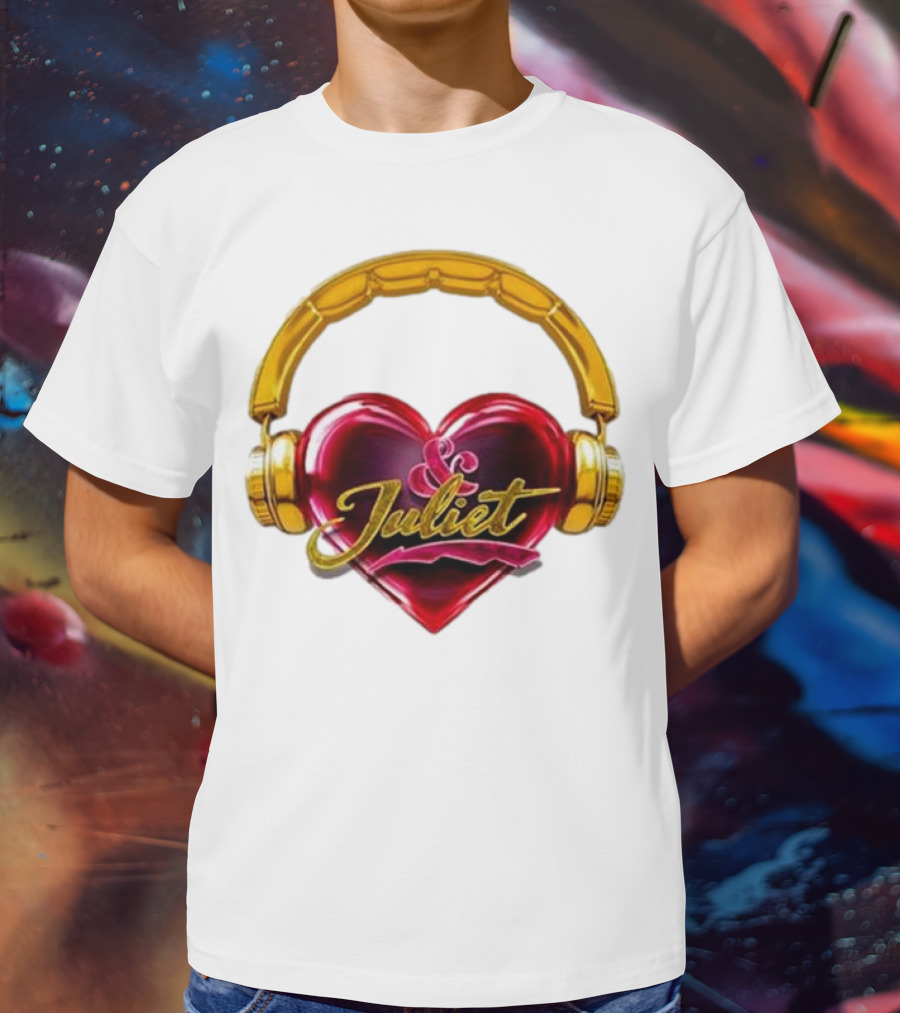Broadway Juliet Heart Headphones T-Shirt