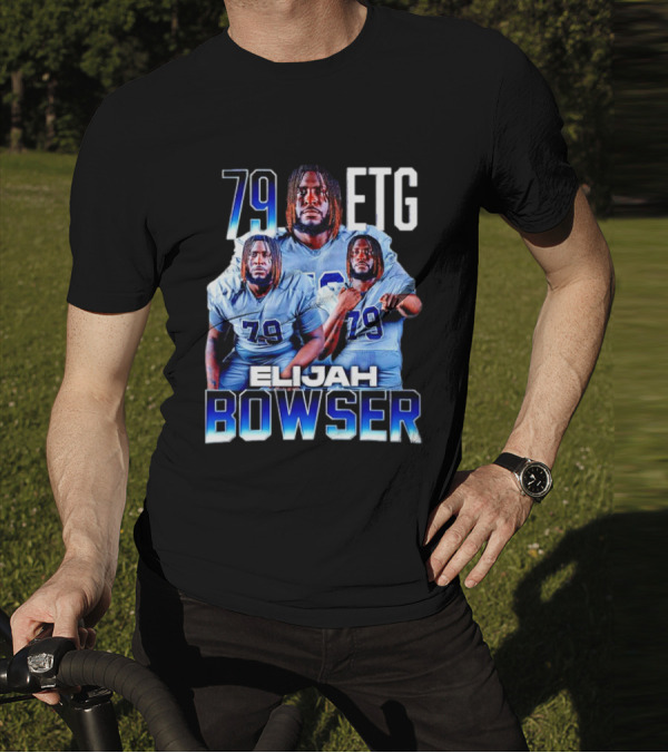 Elijah Bowser 79 ETG Football Player Montage T-Shirt
