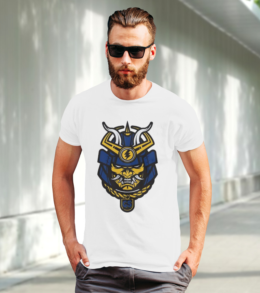 Golden State Warriors GS Samurai Helmet Emblem T-Shirt