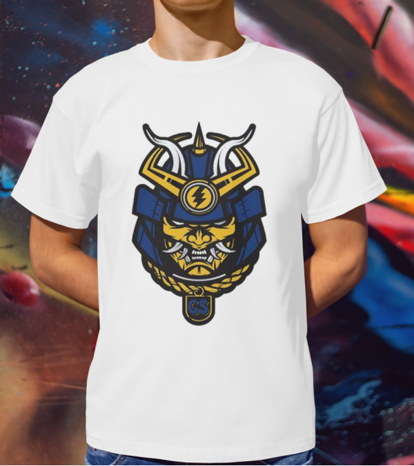 Golden State Warriors GS Samurai Helmet Emblem T-Shirt