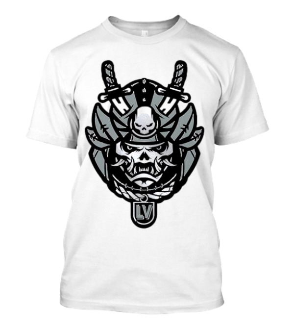 Las Vegas Raiders Samurai LV Skull Emblem T-Shirt