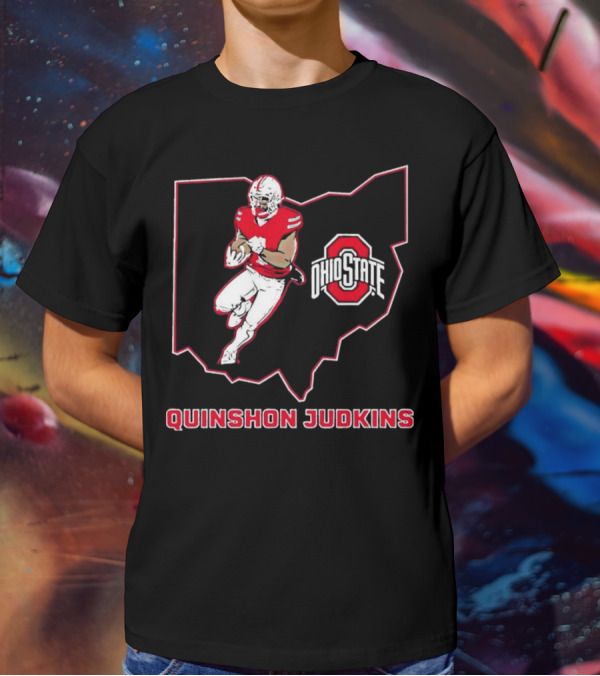 QUINSHON JUDKINS OHIO STATE BUCKEYES RUNNING BACK STAR T-Shirt