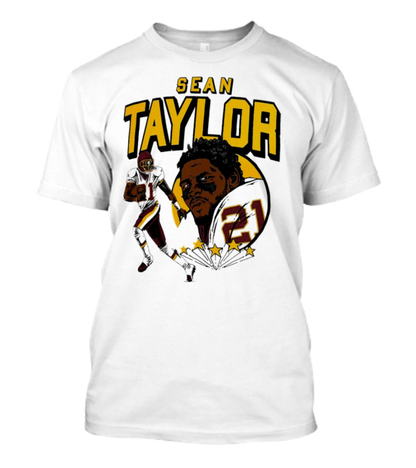 Sean Taylor Washington Commanders Caricature Player Signature T-Shirt