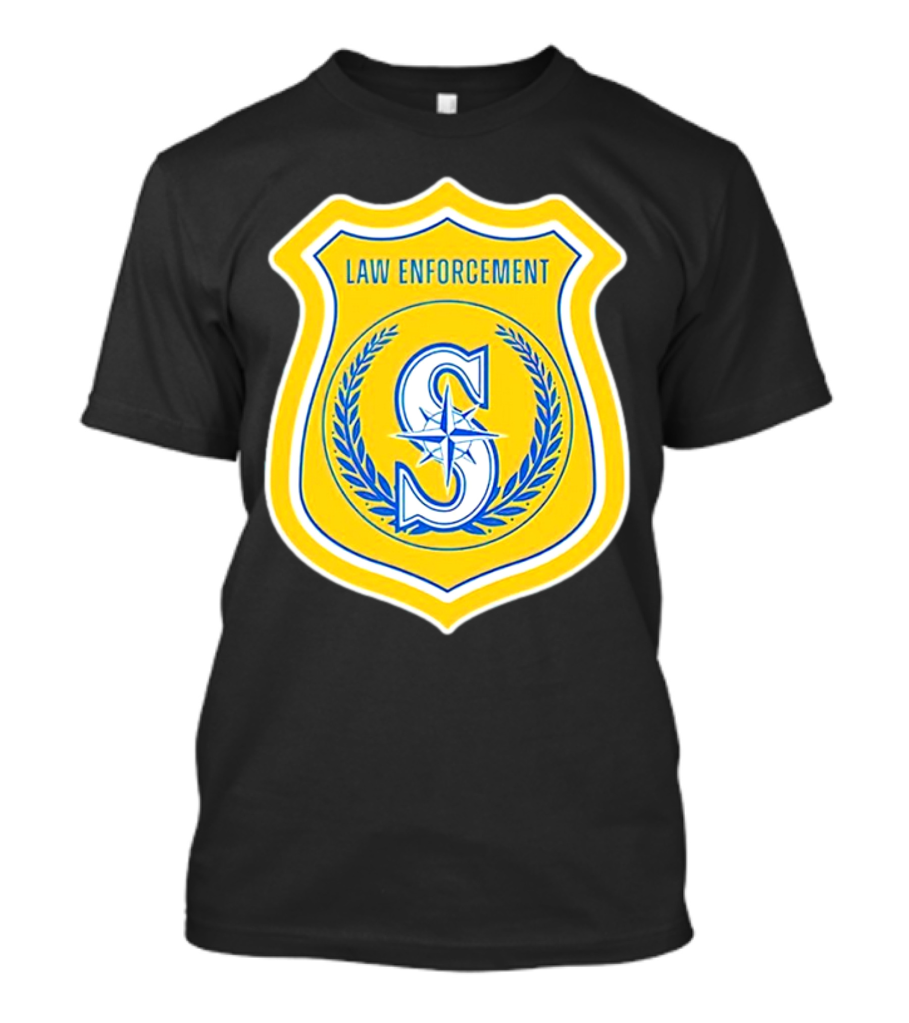 Seattle Mariners Law Enforcement Badge Shield S T-Shirt