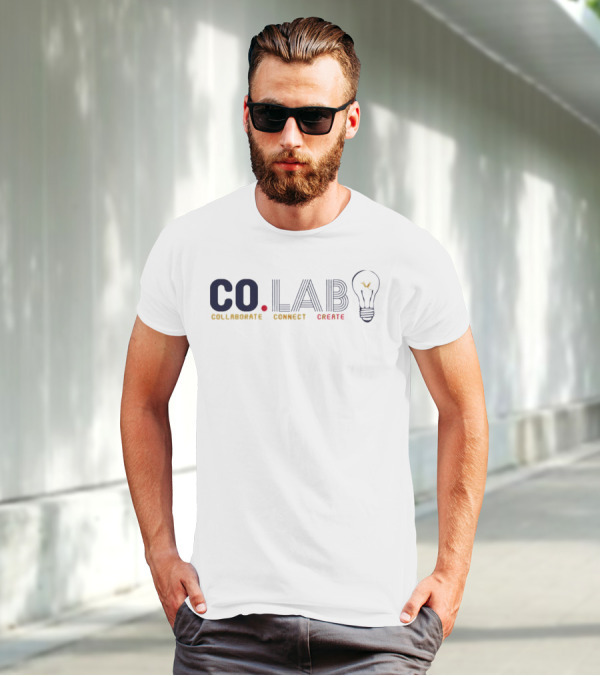 CO.LAB Collaborate Connect Create Light Bulb T-Shirt