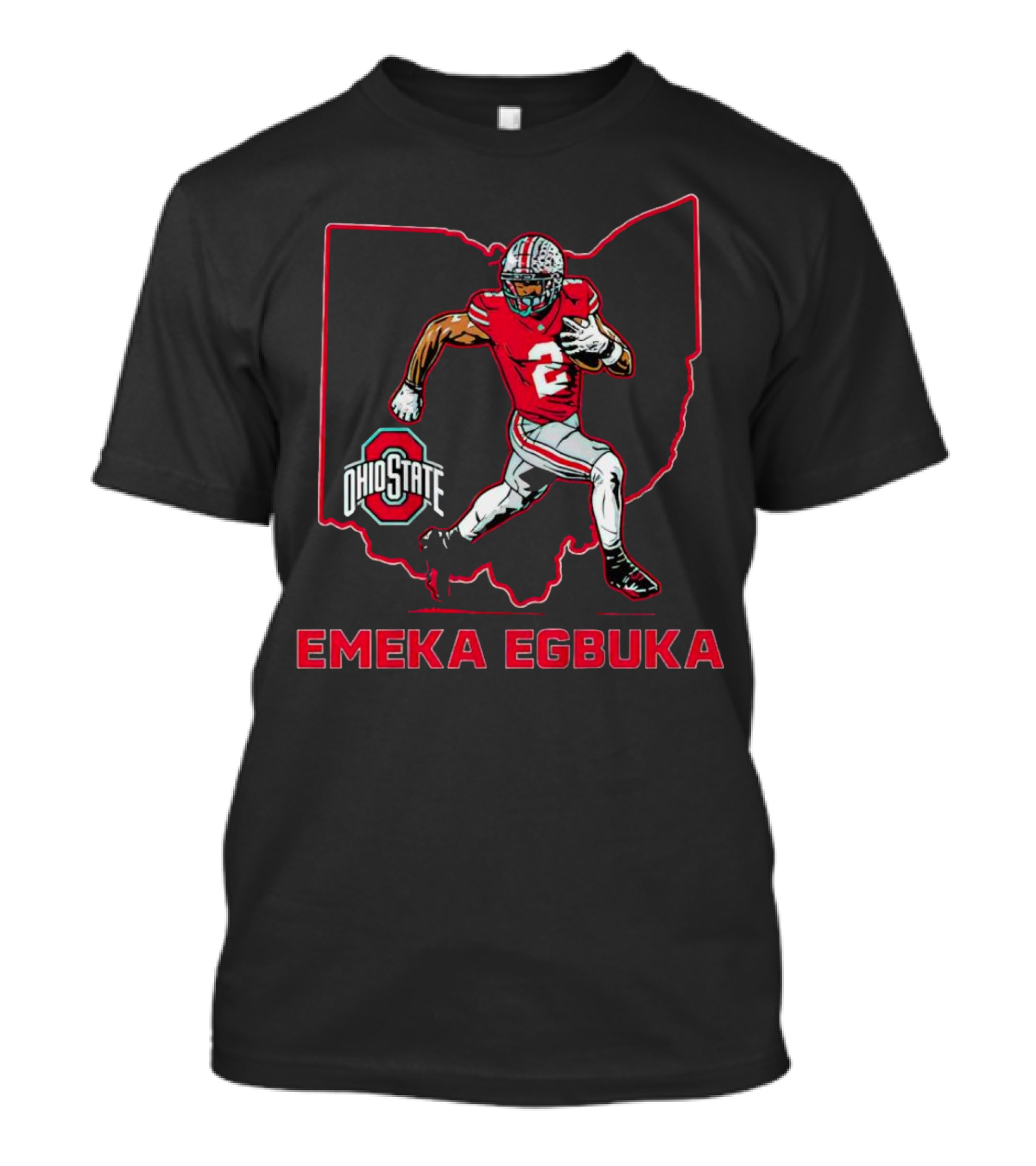 Emeka Egbuka Ohio State Buckeyes Football Star T-Shirt