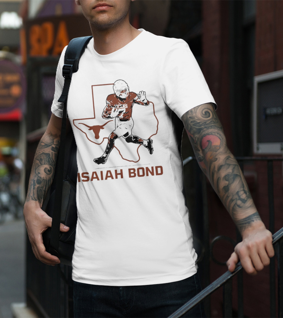 Isaiah Bond Texas Longhorns Football Running Back Star T-Shirt