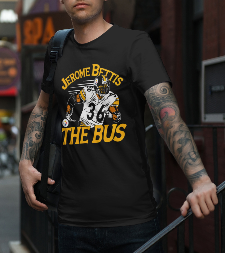Jerome Bettis The Bus Pittsburgh Steelers 36 Caricature T-Shirt
