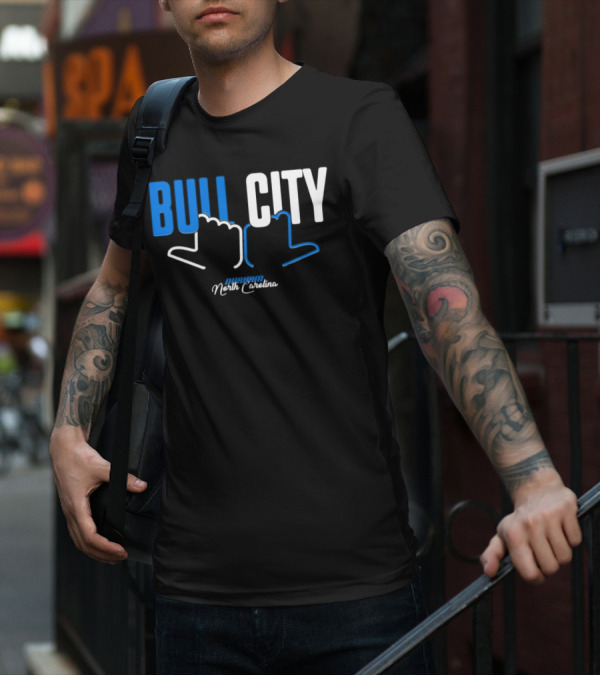 Durham North Carolina Bull City Hands T-Shirt