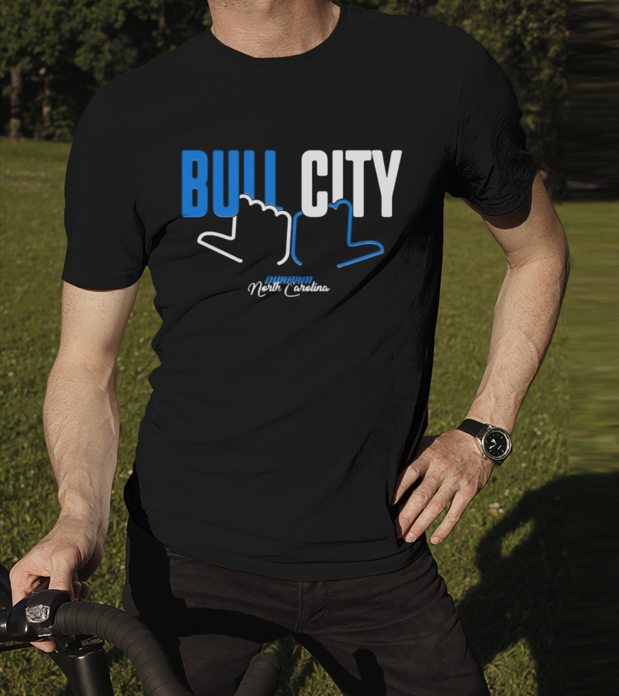 Durham North Carolina Bull City Hands T-Shirt