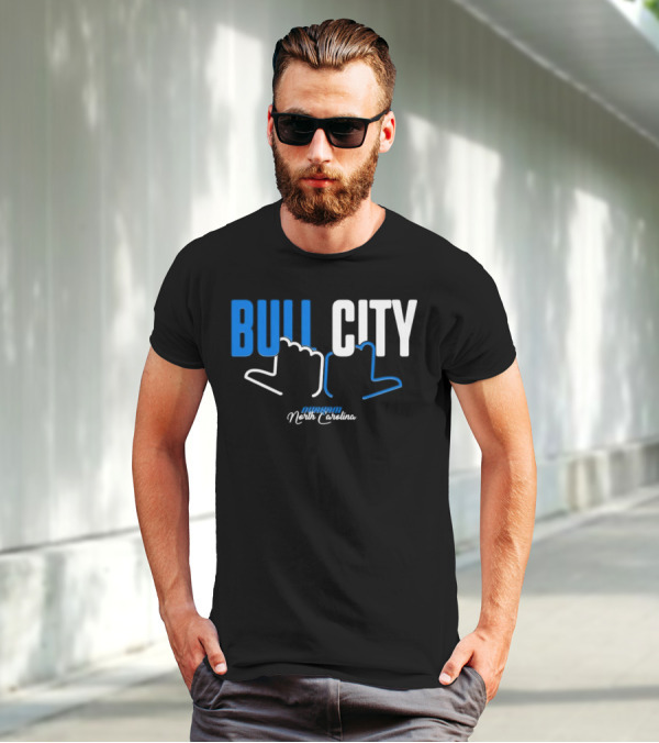 Durham North Carolina Bull City Hands T-Shirt