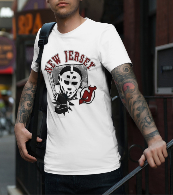 New Jersey Devils Retro Goalie Mask T-Shirt