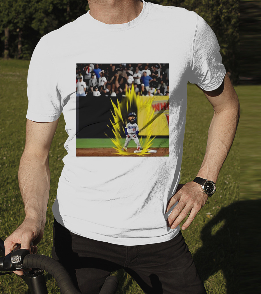 Teoscar Hernández Dodgers Super Saiyan Walk-Off Moment T-Shirt