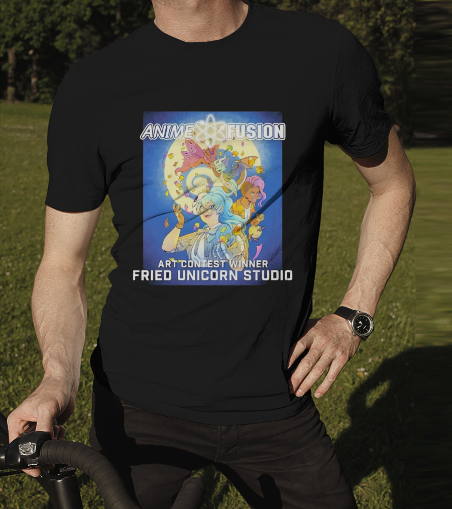Anime Fusion Fried Unicorn Studio Art Contest Winner T-Shirt