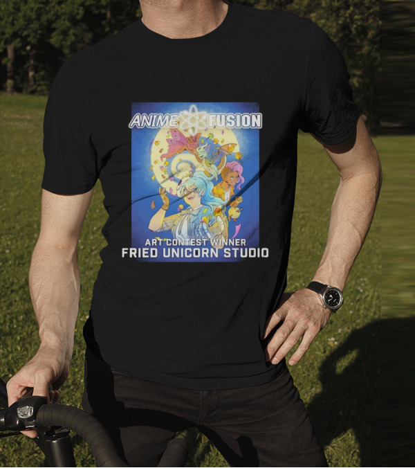 Anime Fusion Fried Unicorn Studio Art Contest Winner T-Shirt