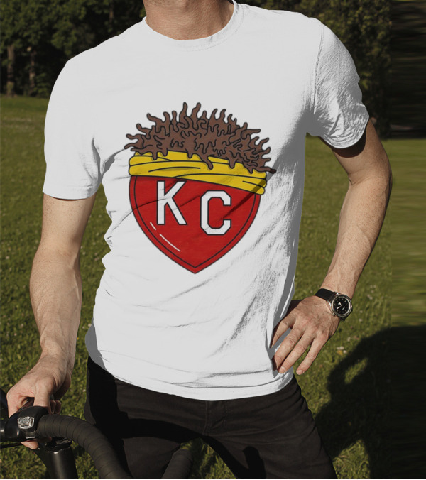 Kansas City Chiefs KC Heart French Fries T-Shirt