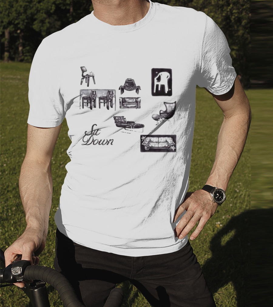 Sit Down More Chairs Armchair Couch T-Shirt