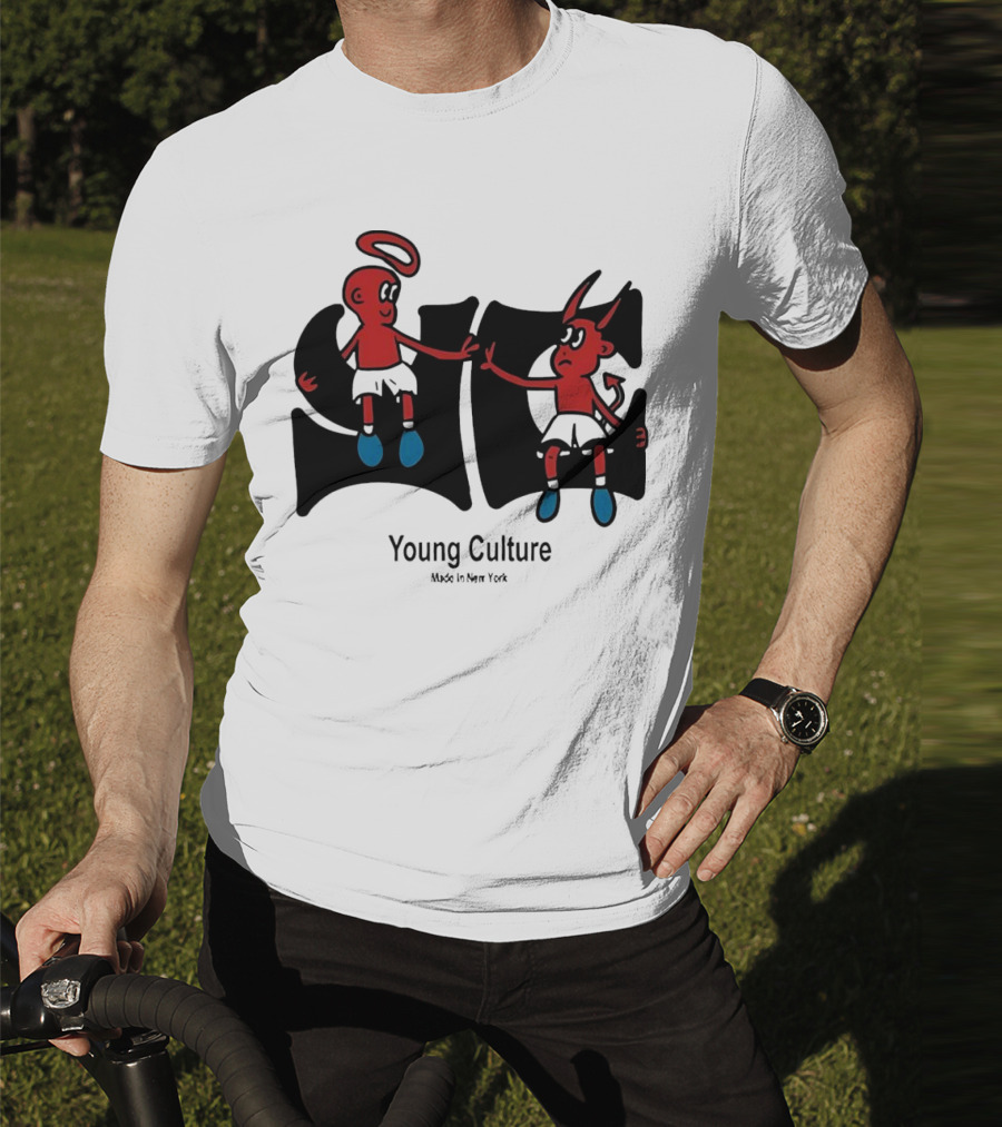 Young Culture Made In New York Best Buds Angel Devil Duo T-Shirt