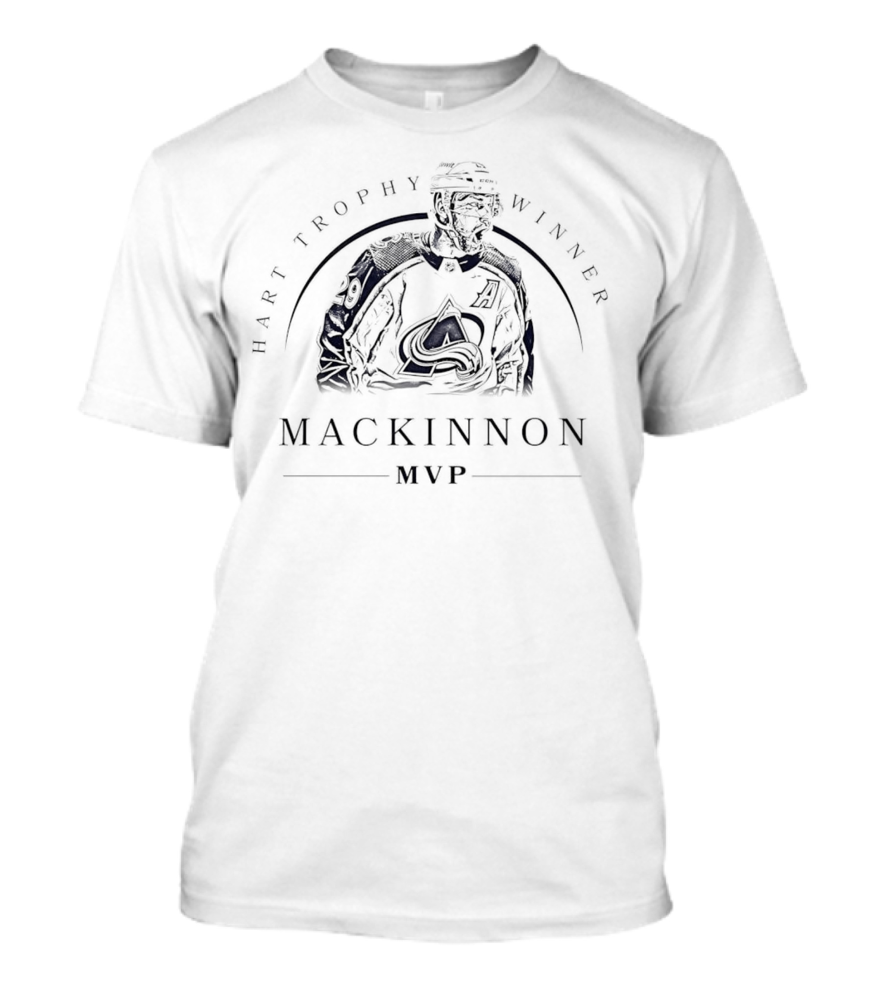 Colorado Avalanche Nathan MacKinnon Hart Trophy Winner MVP T-Shirt