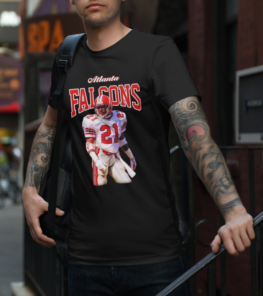 Atlanta Falcons Deion Sanders Retired Player 21 Sideline Legend T-Shirt