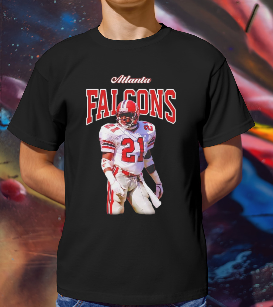 Atlanta Falcons Deion Sanders Retired Player 21 Sideline Legend T-Shirt
