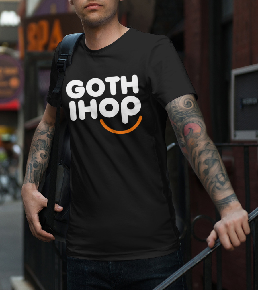 Goth IHOP Merchandise Smile Dark Aesthetic T-Shirt