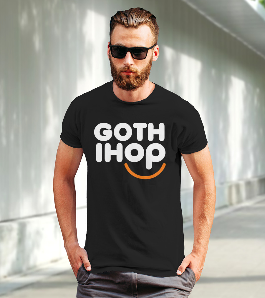 Goth IHOP Merchandise Smile Dark Aesthetic T-Shirt