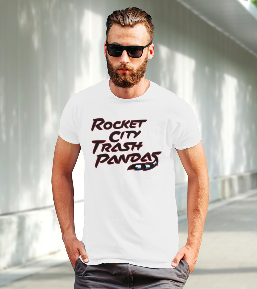 Rocket City Trash Pandas Black Tail T-Shirt