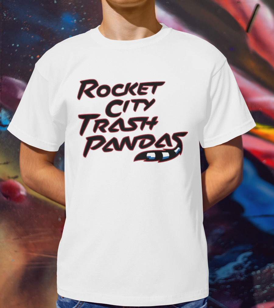 Rocket City Trash Pandas Black Tail T-Shirt