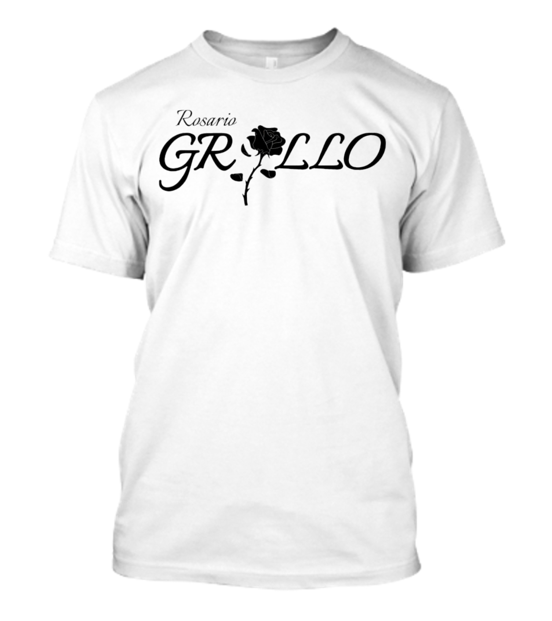 Rosario Grillo Black Rose Emblem T-Shirt