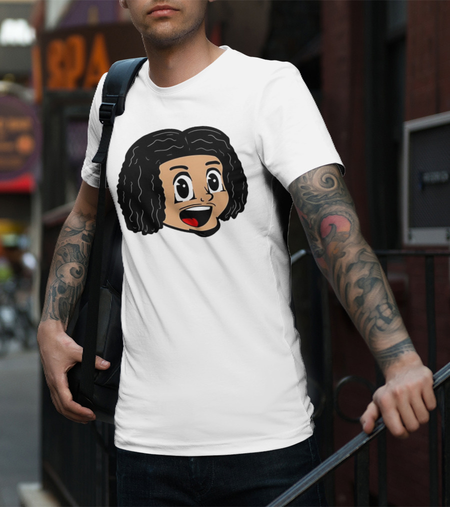 Cookiee Wright Cartoon Face Expression T-Shirt