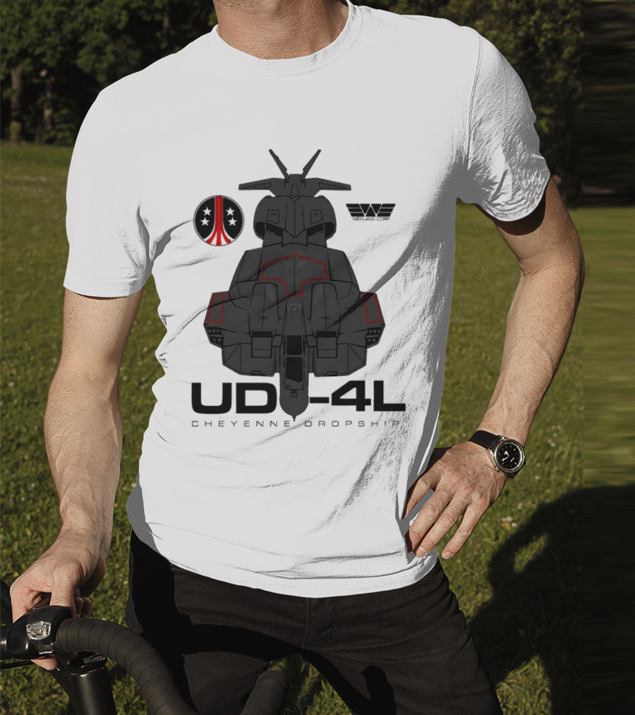 Alien UD-4L Cheyenne Dropship Weyland Yutani Corporation Badge T-Shirt