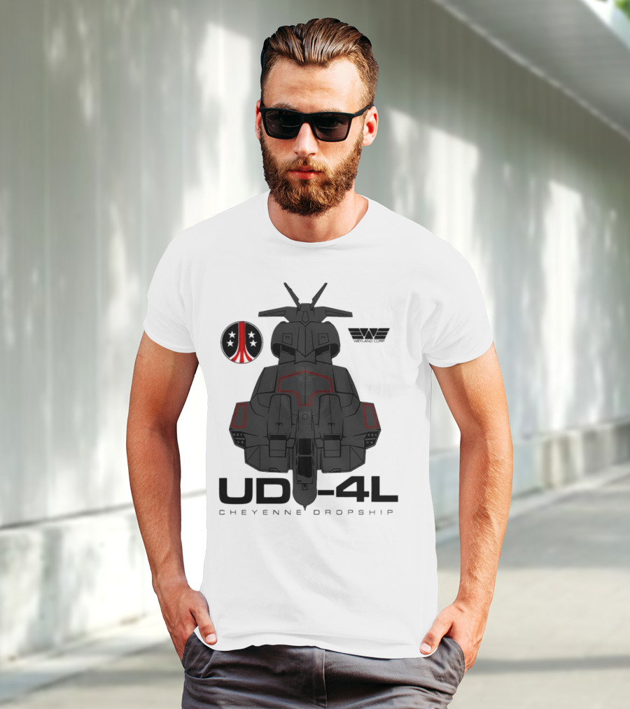 Alien UD-4L Cheyenne Dropship Weyland Yutani Corporation Badge T-Shirt