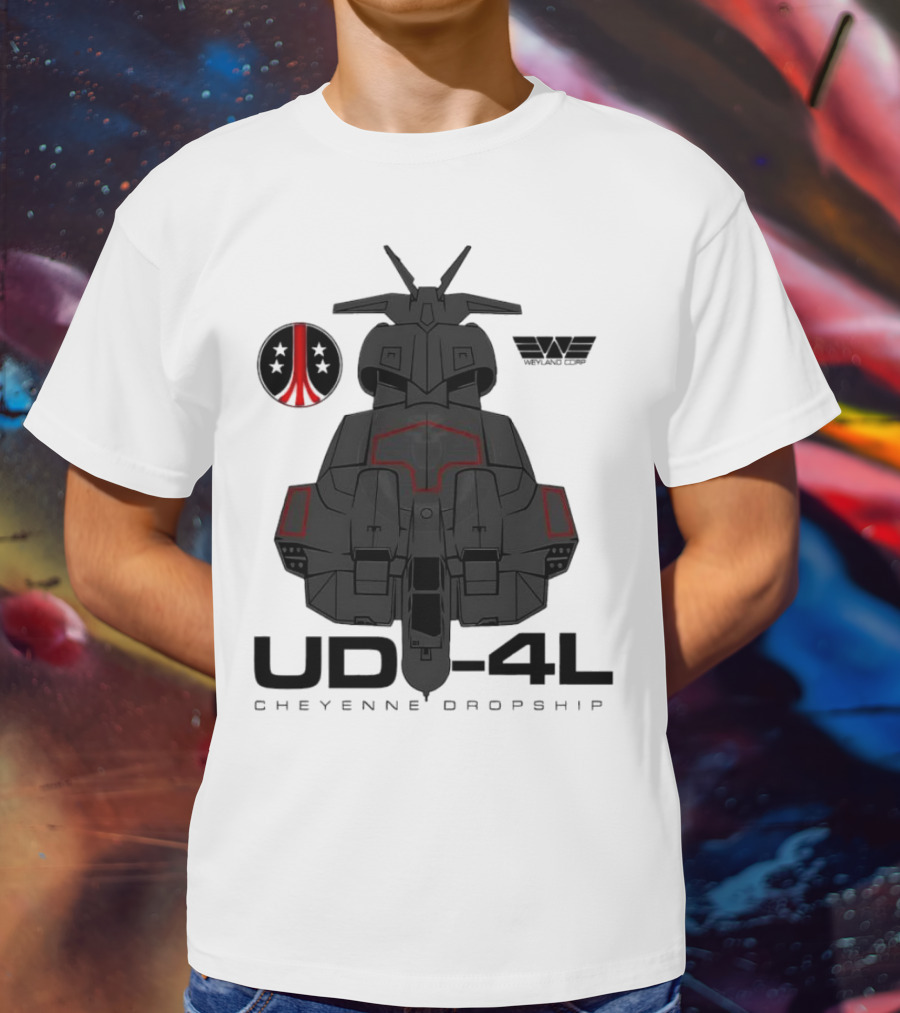 Alien UD-4L Cheyenne Dropship Weyland Yutani Corporation Badge T-Shirt