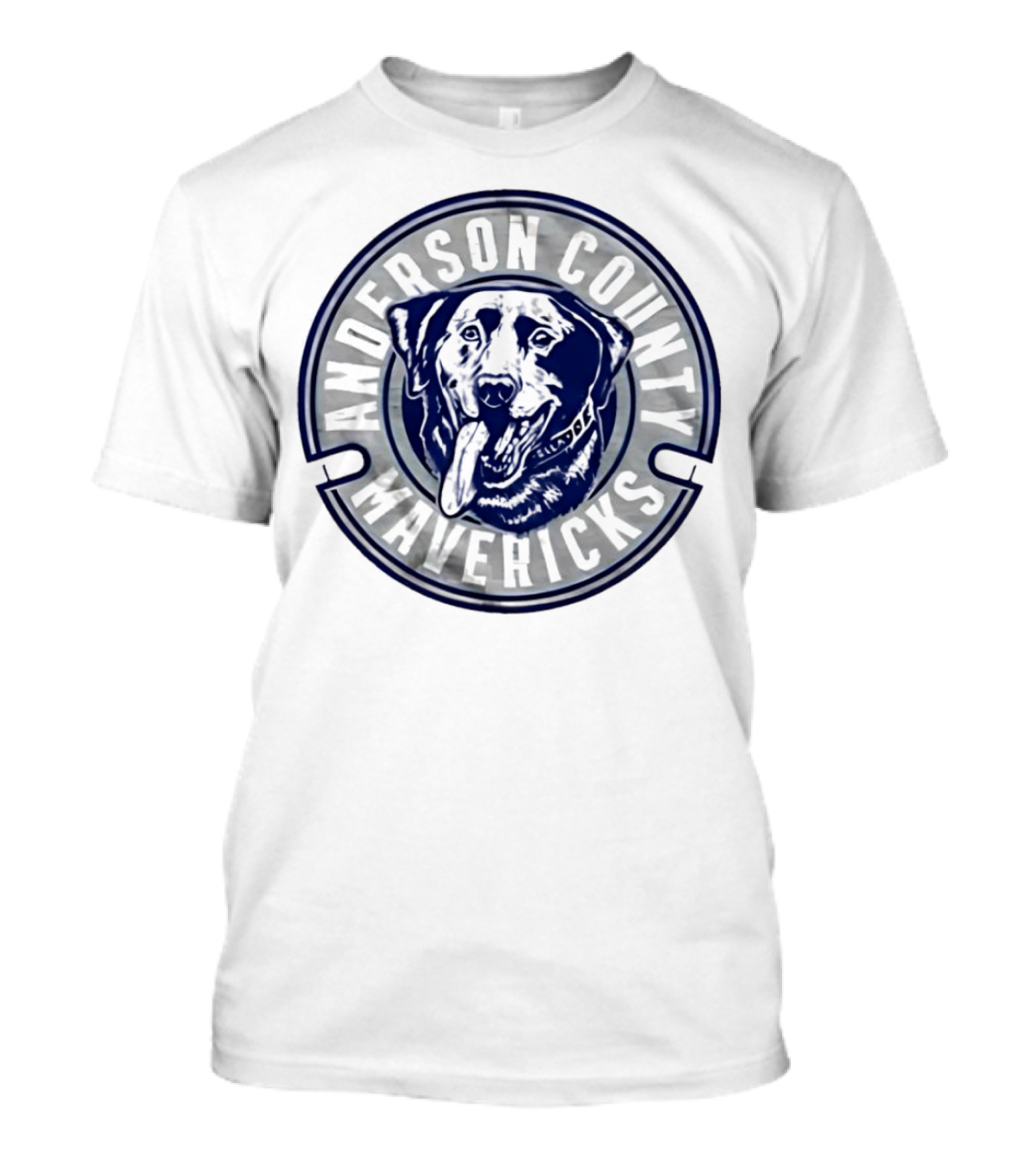 Anderson County Mavericks Dog Emblem T-Shirt