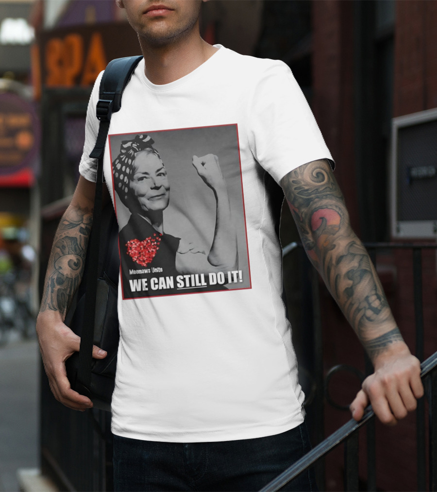 Meemaws Unite We Can Still Do It Polka Dot Bandana Heart T-Shirt