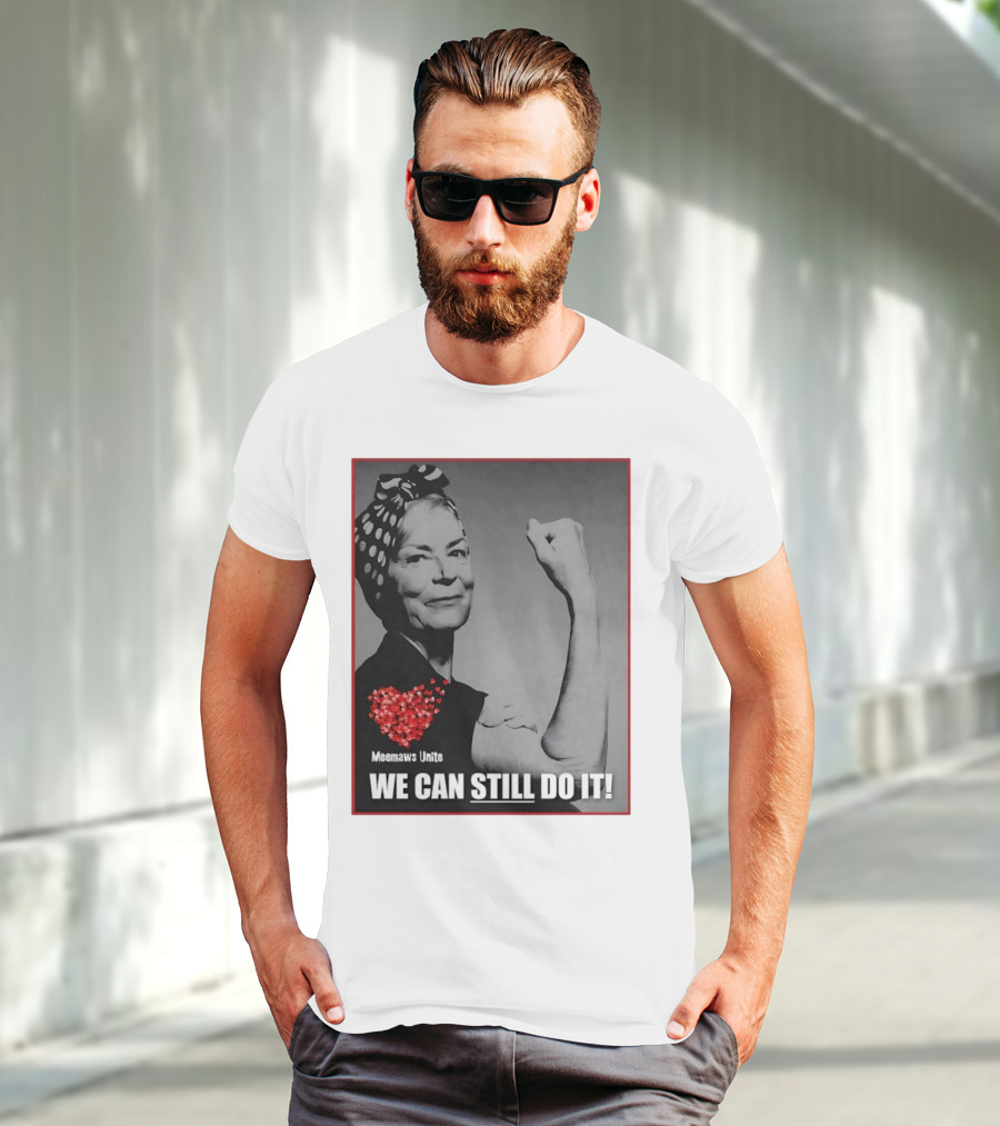 Meemaws Unite We Can Still Do It Polka Dot Bandana Heart T-Shirt