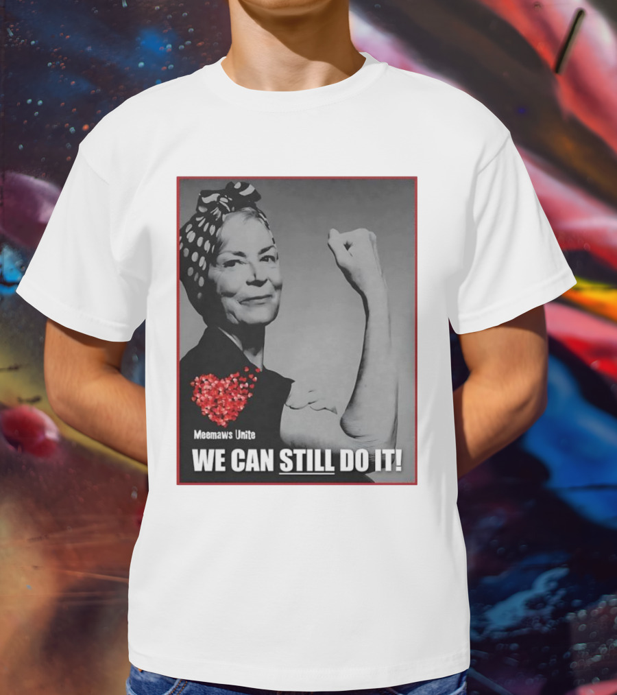 Meemaws Unite We Can Still Do It Polka Dot Bandana Heart T-Shirt