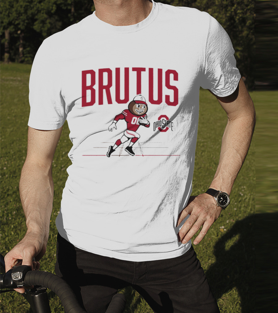 Brutus Ohio State Buckeyes 00 Running Mascot T-Shirt