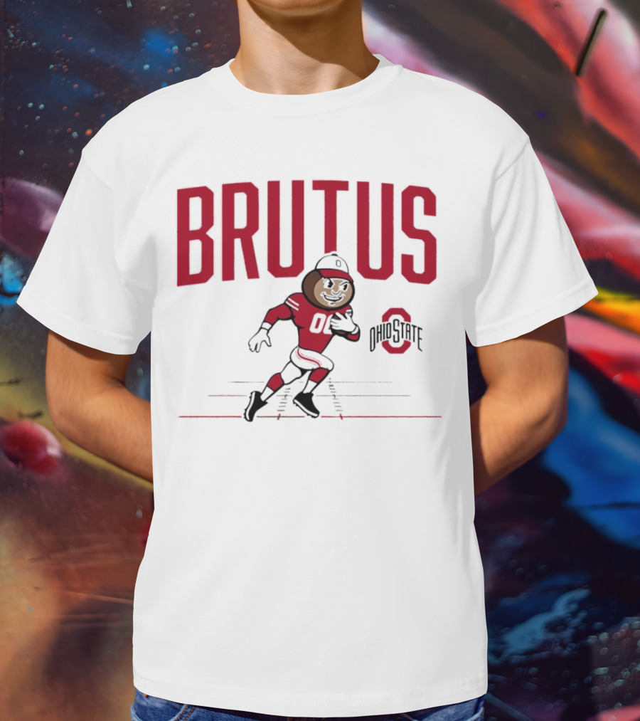 Brutus Ohio State Buckeyes 00 Running Mascot T-Shirt