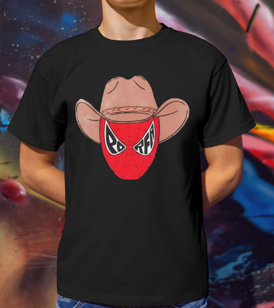 Porfa Porfaman Cowboy Spider Man T-Shirt