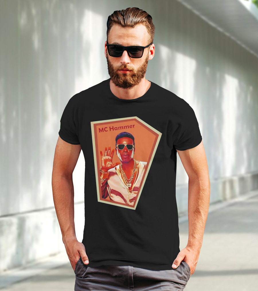 MC Hammer Retro Iconic Style Sunglasses Chains Wave Hand Gesture T-Shirt