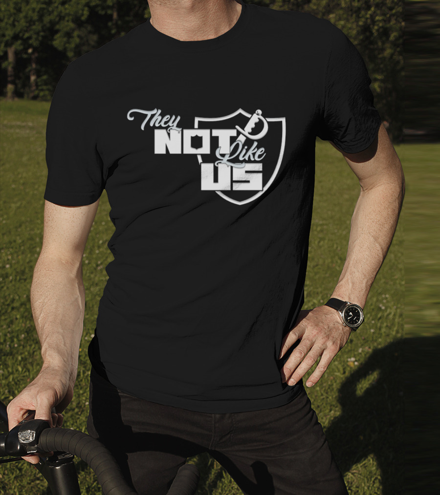 Las Vegas Raiders They Not Like Us Shield T-Shirt