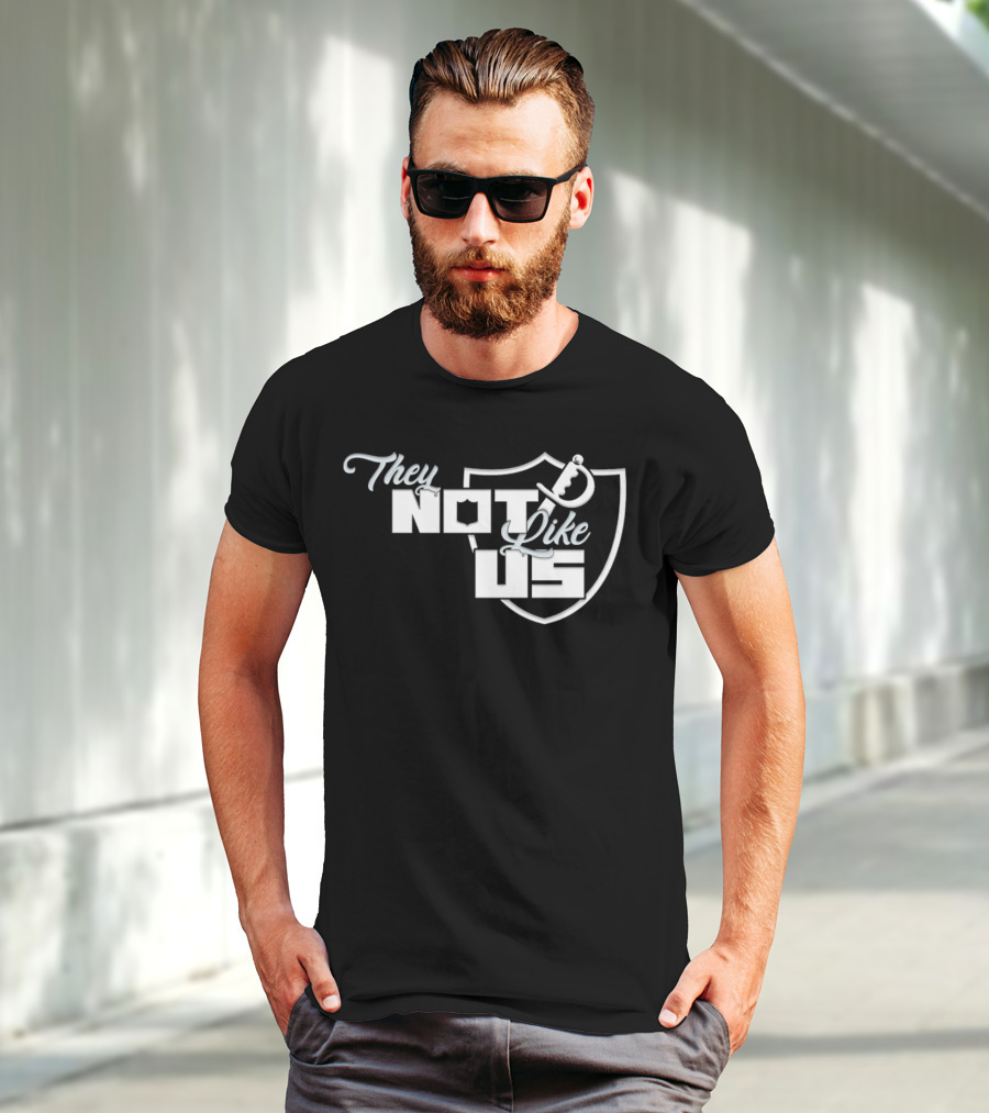 Las Vegas Raiders They Not Like Us Shield T-Shirt
