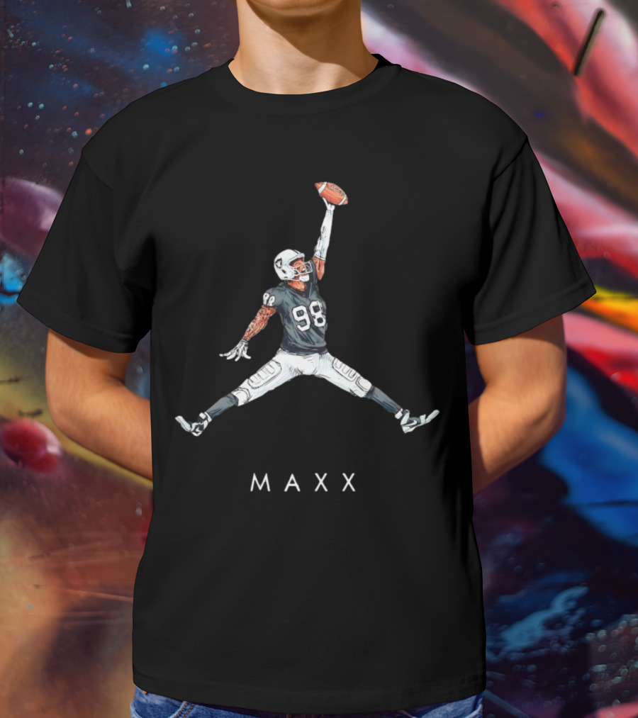 Maxx Crosby Las Vegas Raiders 98 Jumpman Style Maxx T-Shirt