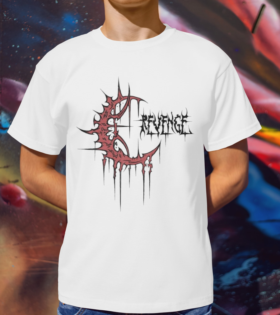 Revenge Crescent Dripping Blood T-Shirt