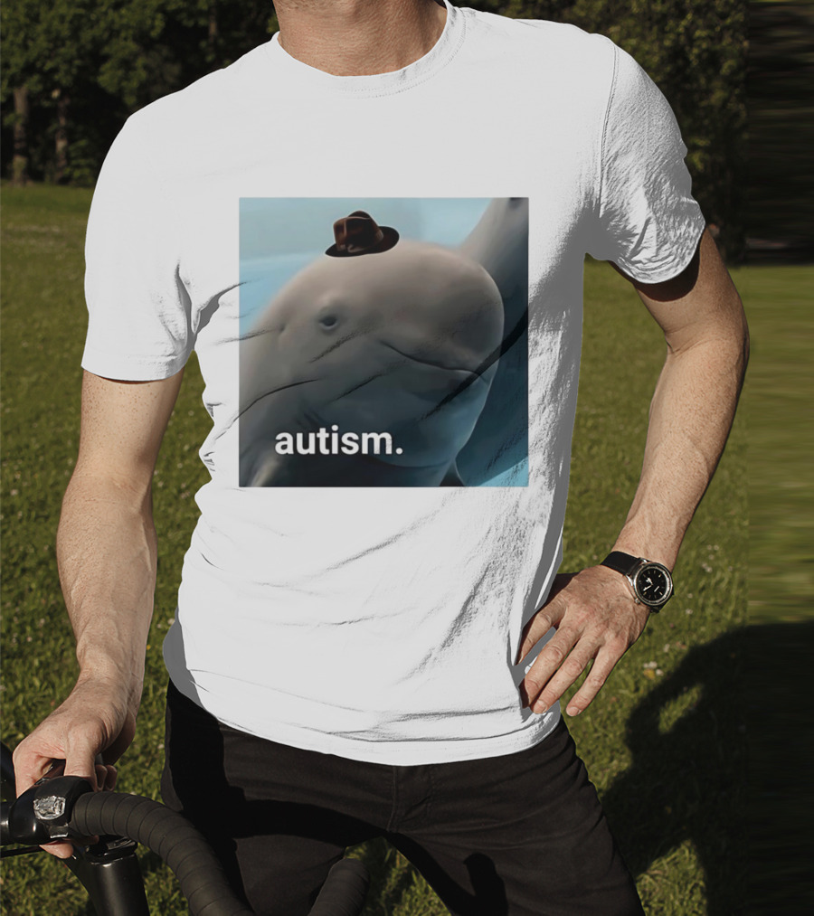 Autism Dolphin Meme With Hat T-Shirt